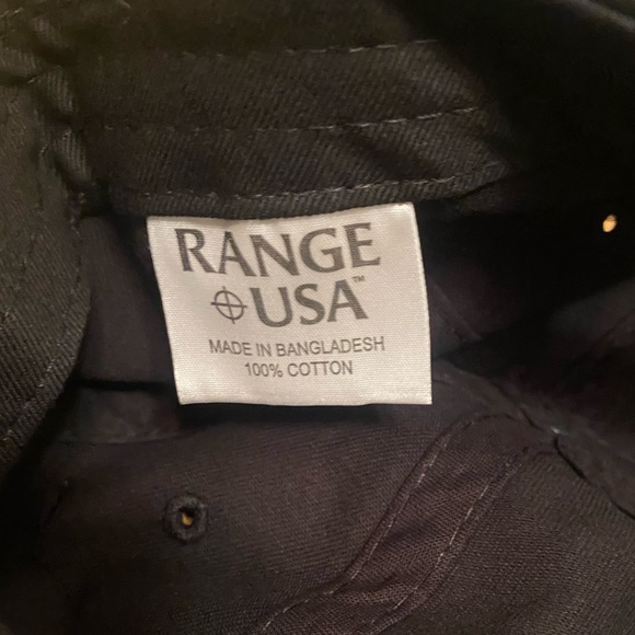 Range USA Embroidered  Logo Hat Cap Black - Picture 7 of 7